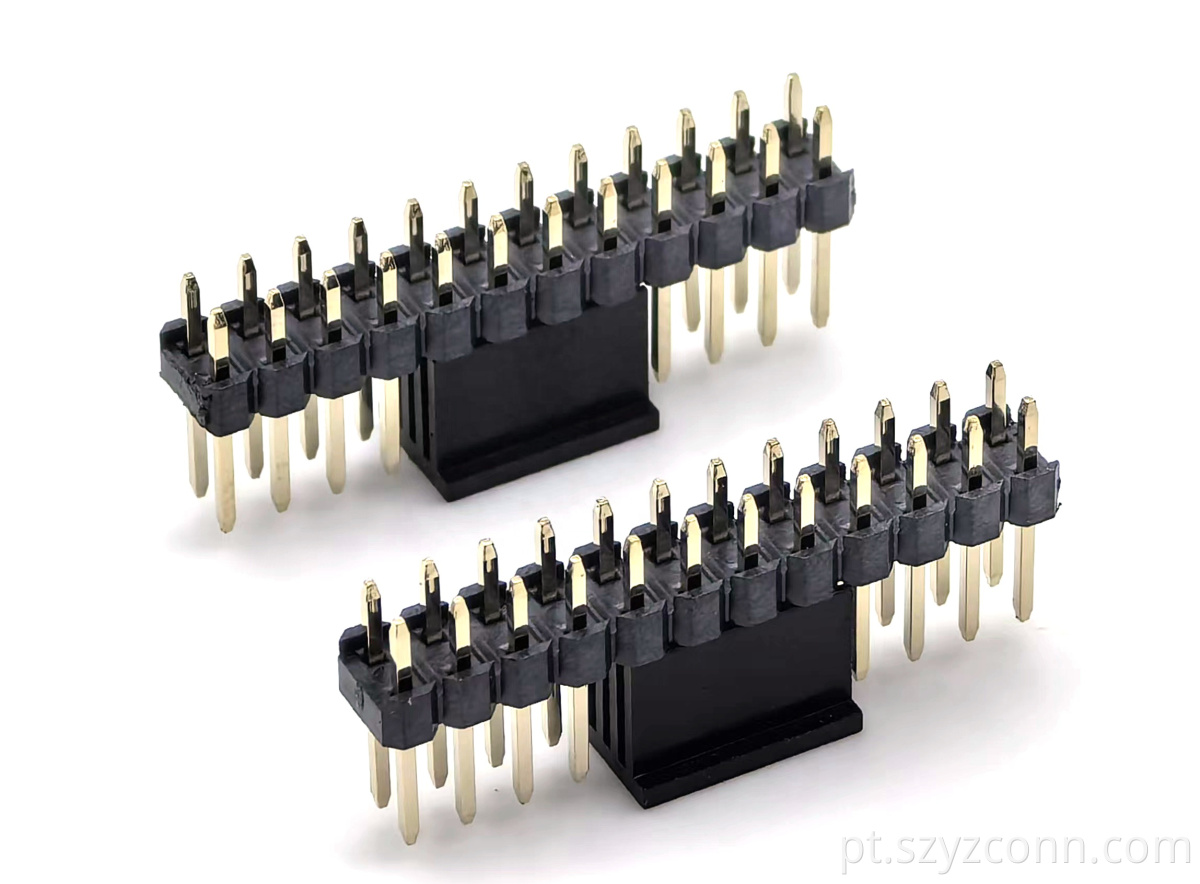 conector de cabeçalho de pino de linha dupla pin header connector dual row